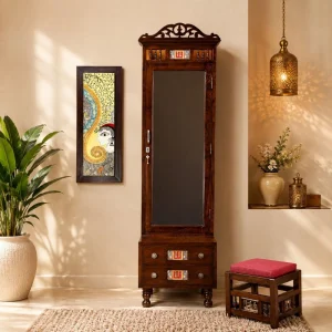 Handcrafted wooden dressing table online for stylish homes