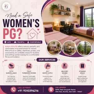 Women pg near me comfortable girls pg in south delhi