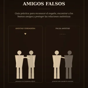 Folleto de bolsillo para identificar amistades falsas