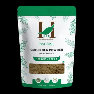 Gotu kola powder 100gm brain memory support hc health n
