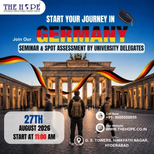 Start your germany study journey with the hope today