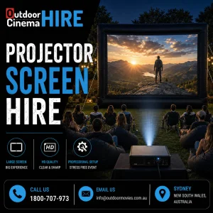 Projector screen hire in sydney for outdoor events