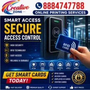 Rfid card printing online printing service id card and digit