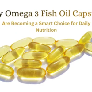 Omega 3 fish oil capsules for heart health joint support