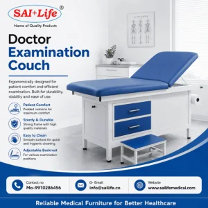 Doctor examination couch manufacturer in india sai life medica