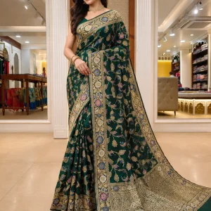 Buy pure banarasi silk saree for wedding
