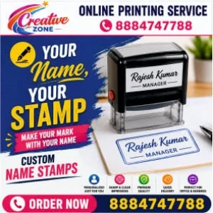 Rubber stamp for businesses rs 300 round square rubber s