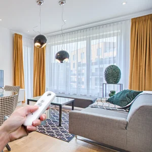 Motorized curtains in dubai smart elegant effortless window