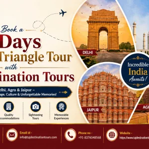 Book a 7 days golden triangle tour with taj destination tours