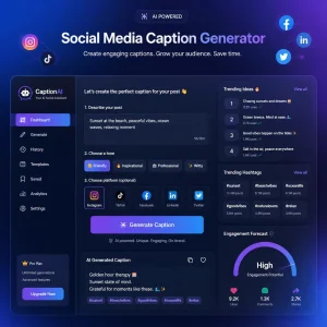 AI Captions Generator for Social Media Content