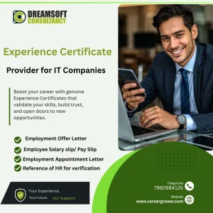 It experience certificate services for working professionals