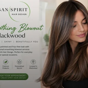 Smoothing blowout in blackwood urban spirit hair design