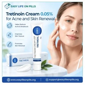 Tretinoin cream 005 for acne and skin renewal