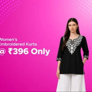 Womens embroidered kurta rs 396 only