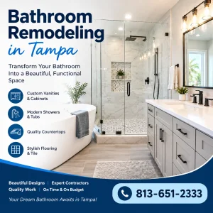 Bathroom remodeling in tampa transform your bathroom