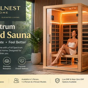 Full spectrum infrared sauna for your home wellnest home