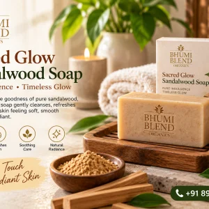 Sacred glow sandalwood soap for radiant skin