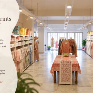 Hand block printed clothes and home furnishings