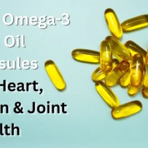 Omega3 fish oil capsules for everyday heart brain nutrition