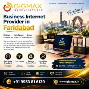Business internet provider in faridabad gigmax
