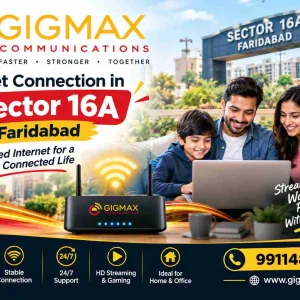 Internet connection in sector 16a faridabad gigmax 9911485524