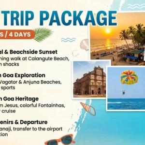 Goa trip package for 3 nights north goa fun beach time