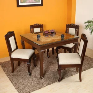 Wooden dining table online for timeless home interiors