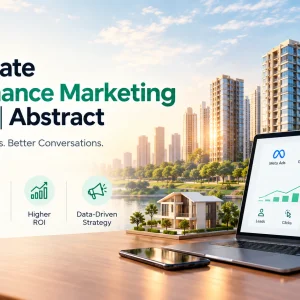 Real estate performance marketing agency abstract