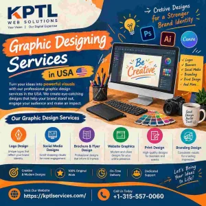 Kptl web solutions graphic designing services for growing usa