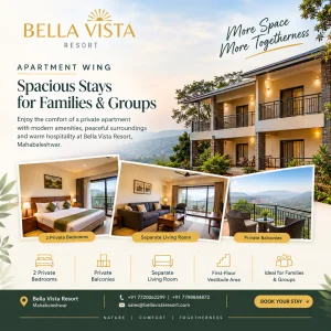 Apartment wing at bella vista resort spacious family stay in m