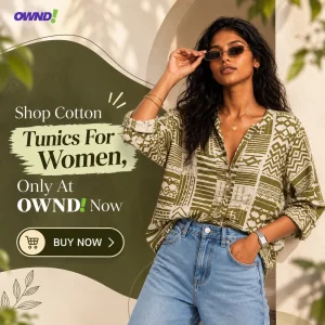 Shop cotton tunics for women only at ownd now