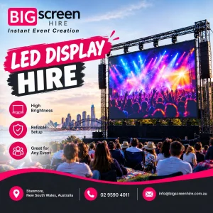 Led display hire for events and functions across sydney