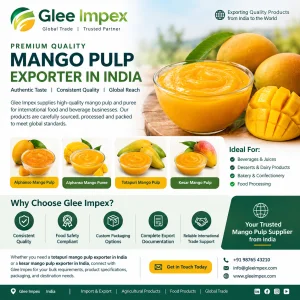 Premium mango pulp exporter in india