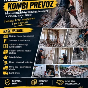 Rusenje Stemanje kombi prevoz