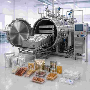 Retort packaging machines for food pharma sterilization pact