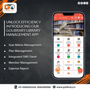 Golibrary automated digital library manager app with smart fea