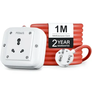 Fedus 16amp 3000 watts electric power extension switch cord