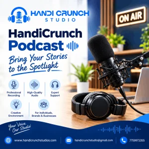 Handicrunch studio a creative space for podcasters in jaipur