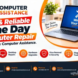 Same day computer repair in oxford by computer assistance