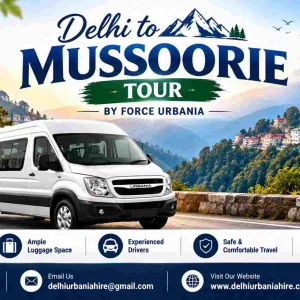 Delhi to mussoorie force urbania hire for a scenic hill tour