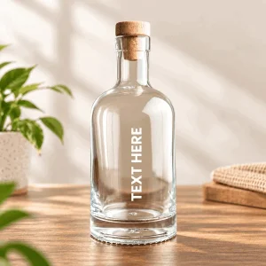 Customized glass bottle with name printing online