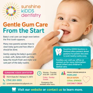 Gentle gum care from the start