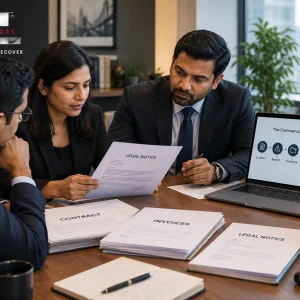 Legal notice in india for unpaid money and recovery matters