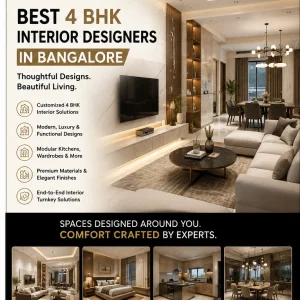 Luxury 4 bhk interior designers in bangalore