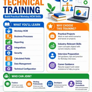Workday hcm technical training online course with practical pr