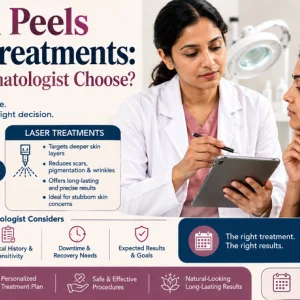 Chemical peels vs laser treatments how does dermatologist choose