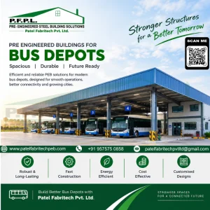 Patel fabritech pvt ltd premier peb manufacturer for bus depots