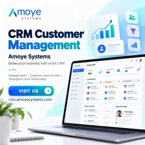 Crm customer management amoye systems