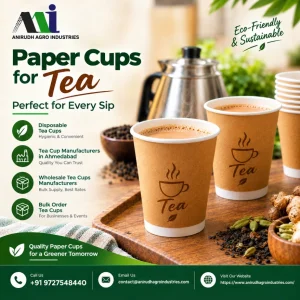 Disposable paper cups for tea for bulk orders in ahmedabad