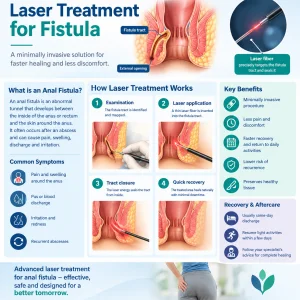 Laser treatment for fistula